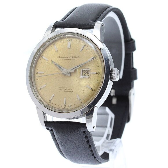 IWC SCHAFFHAUSEN Ingenieur Date Cal.8531 gold Dial Automatic Men's Watch - Picture 2 of 13